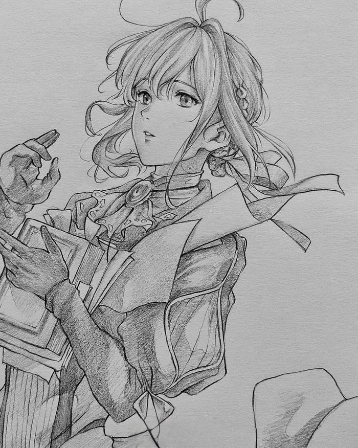素描动漫人物图片，艺术与想象的完美融合展现创意之美